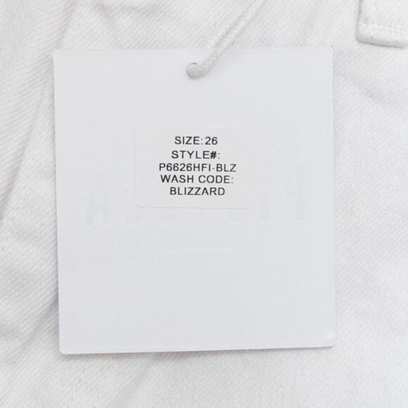 Pistola White Presley High Rise Relaxed Roller Distressed Jeans Size 26 - Picture 7 of 12